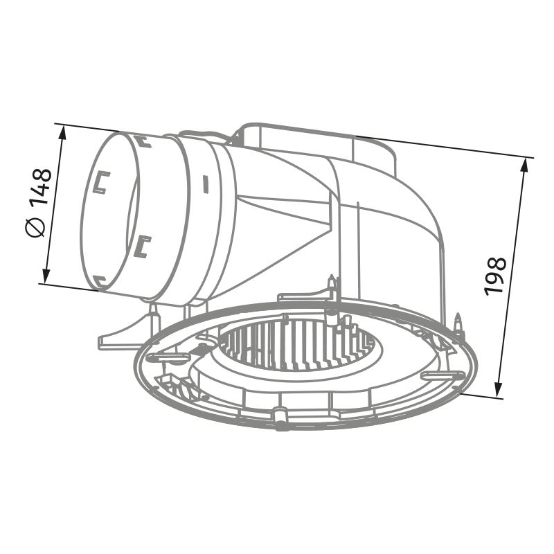 Blauberg Ultra EC TW - Dimensions